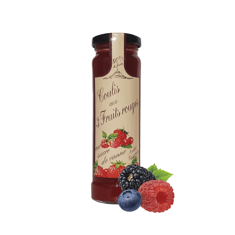 Coulis aux 3 fruits rouges
