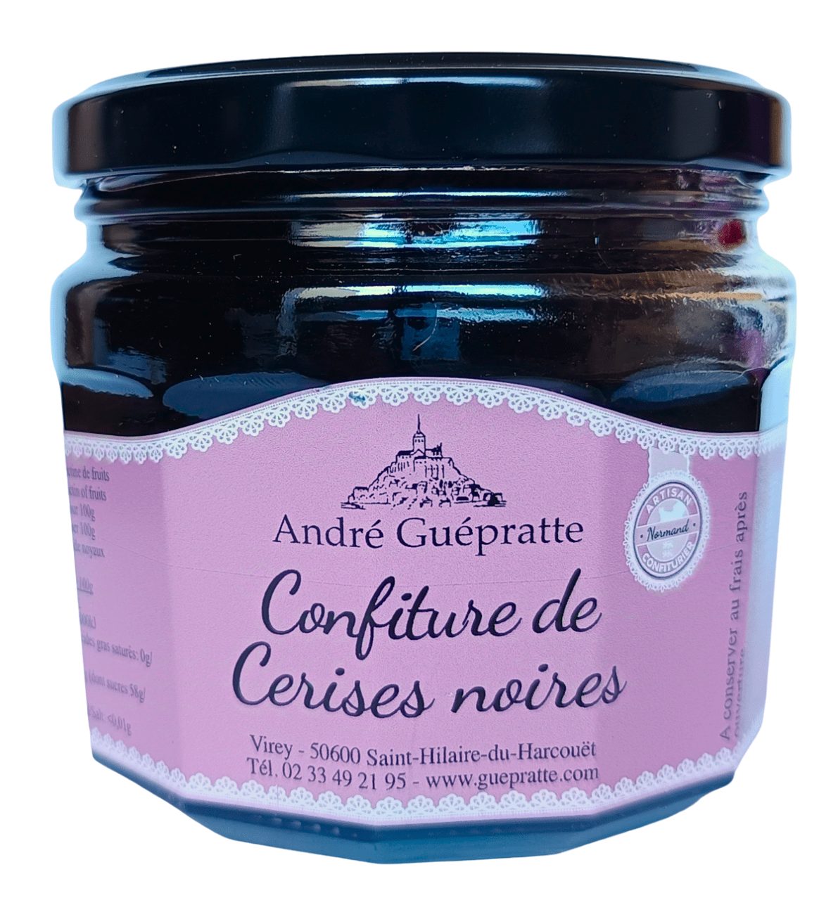 Confiture de Cerises Noires Artisanale